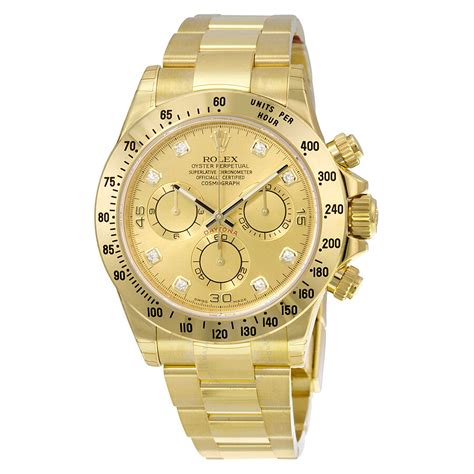 gentlemen's cosmograph daytona 18k gold rolex with oyster bracelet